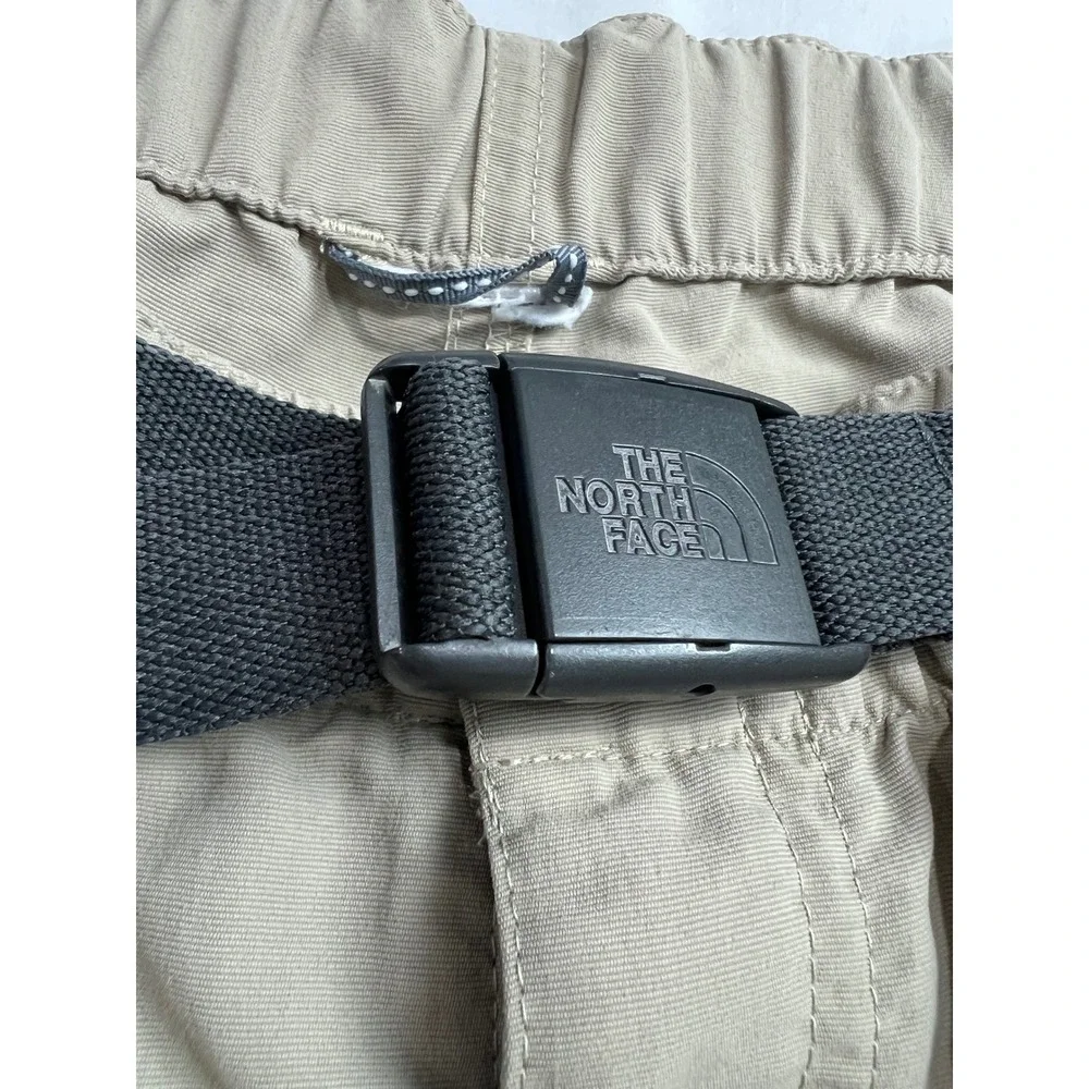 The‎ North Face Cargo Shorts Mens Large Tan Belted Hiking Outdoor Gorpcore E7